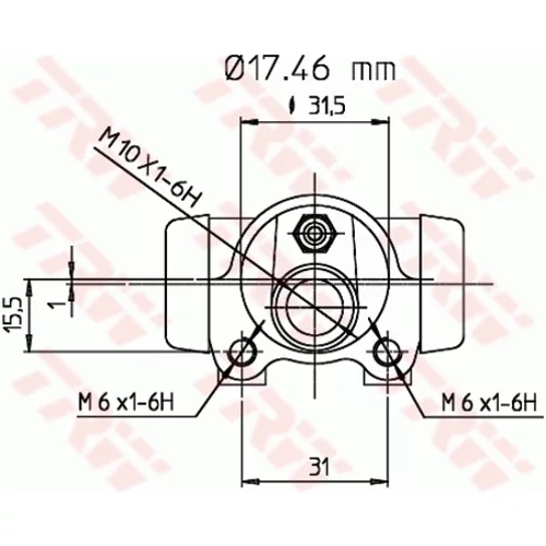 Brzdový valček kolesa BWC110 /TRW/ - obr. 1