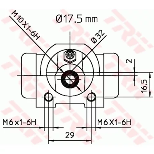 Brzdový valček kolesa BWC227 /TRW/ - obr. 1