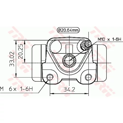 Brzdový valček kolesa BWF273 /TRW/ - obr. 1