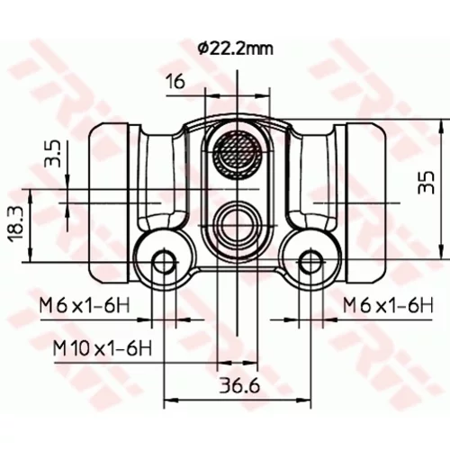 Brzdový valček kolesa BWH302 /TRW/ - obr. 1
