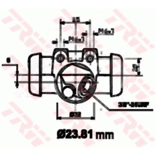 Brzdový valček kolesa BWK117 /TRW/ - obr. 1