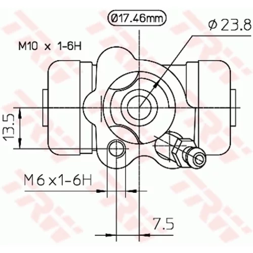 Brzdový valček kolesa BWA154 /TRW/ - obr. 1