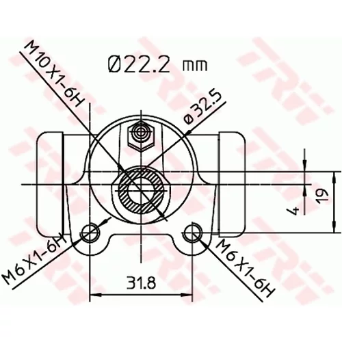 Brzdový valček kolesa BWH374 /TRW/ - obr. 1