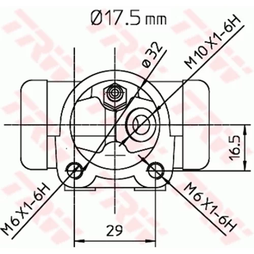 Brzdový valček kolesa BWC248 /TRW/ - obr. 1