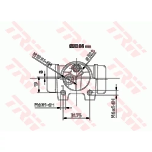 Brzdový valček kolesa BWF119 /TRW/ - obr. 1