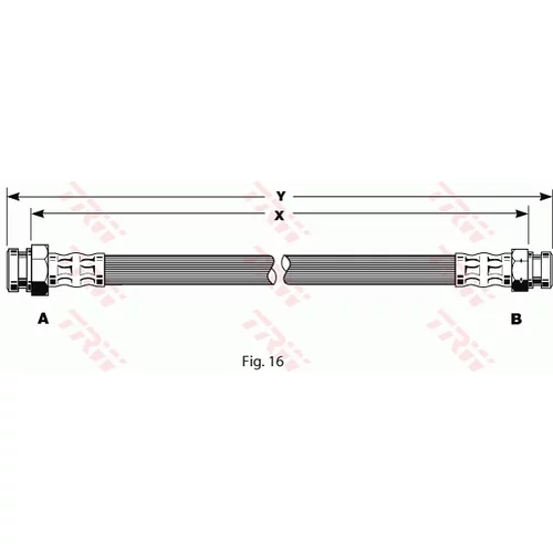 Brzdová hadica PHA110 /TRW/ - obr. 1