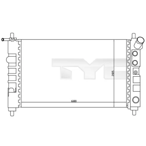 Chladič motora TYC 725-0005