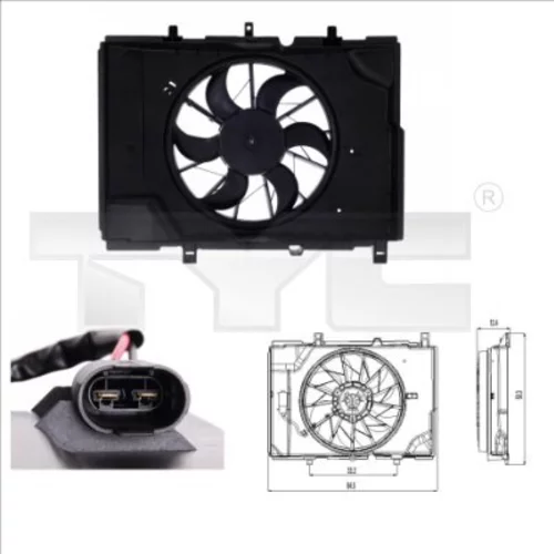 Ventilátor chladenia motora TYC 821-0001
