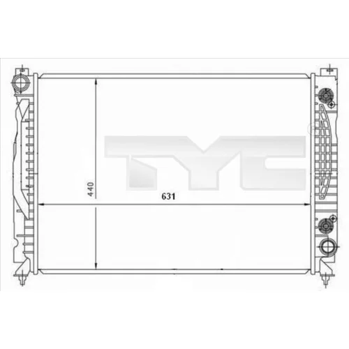 Chladič motora TYC 702-0001