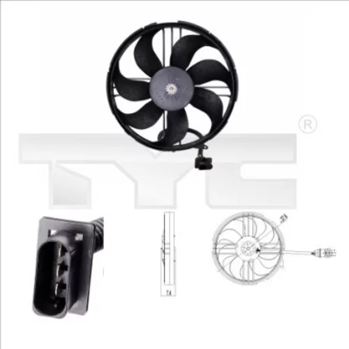 Ventilátor chladenia motora TYC 837-0018