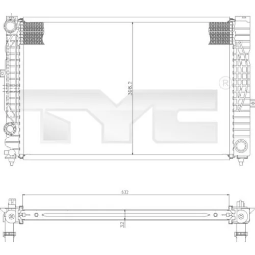 Chladič motora TYC 702-0010