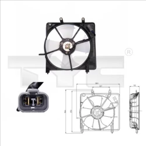Ventilátor chladenia motora TYC 812-0001