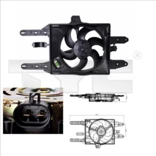 Ventilátor chladenia motora TYC 809-0005