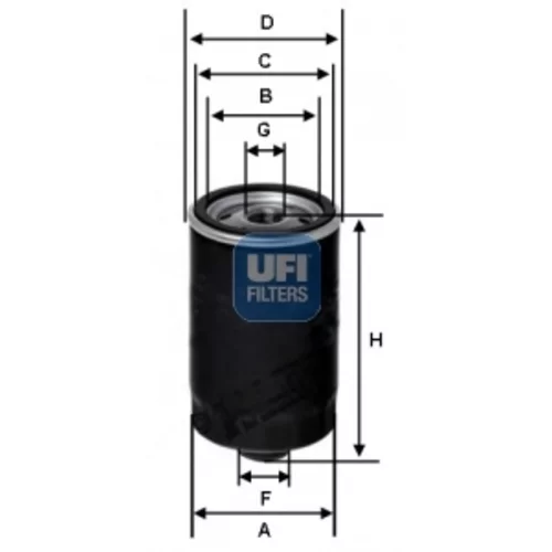 Olejový filter UFI 23.462.00