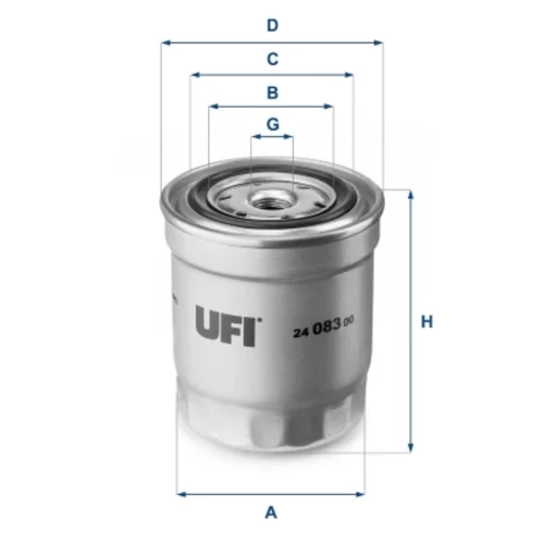Palivový filter UFI 24.083.00