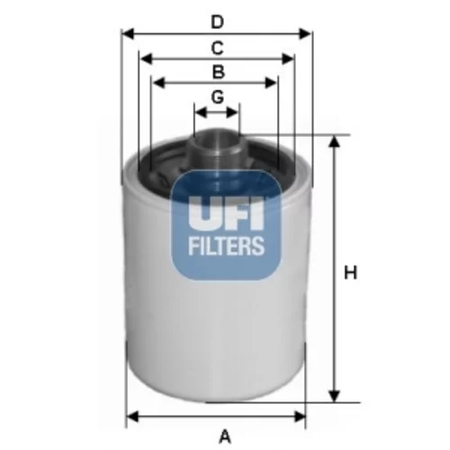 Olejový filter UFI 80.029.00