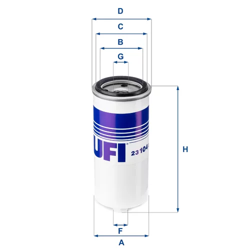 Olejový filter UFI 23.104.00