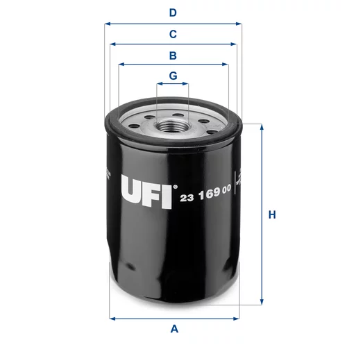 Olejový filter UFI 23.169.00