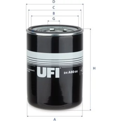 Palivový filter UFI 24.A80.00
