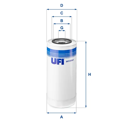 Olejový filter UFI 23.120.01