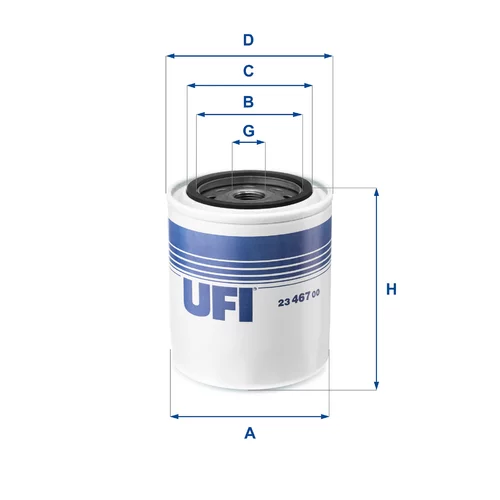 Olejový filter UFI 23.467.00