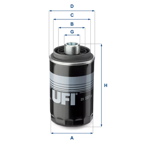 Olejový filter UFI 23.597.00