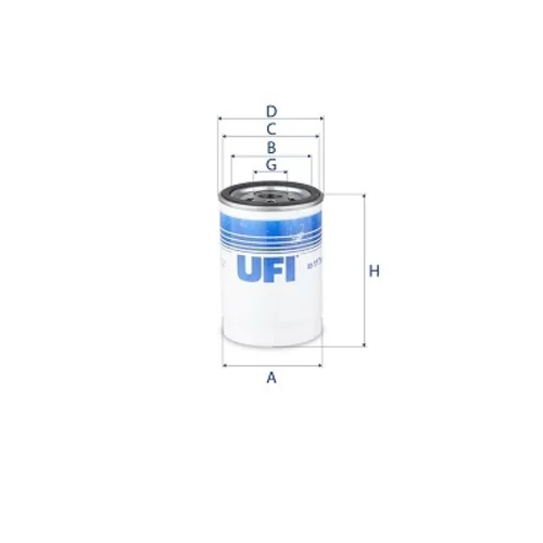 Olejový filter UFI 23.117.00
