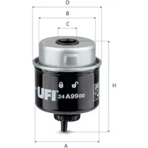 Palivový filter UFI 24.A99.00