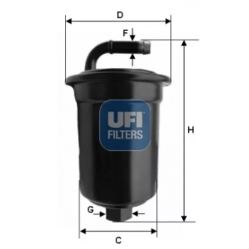 Palivový filter UFI 31.694.00
