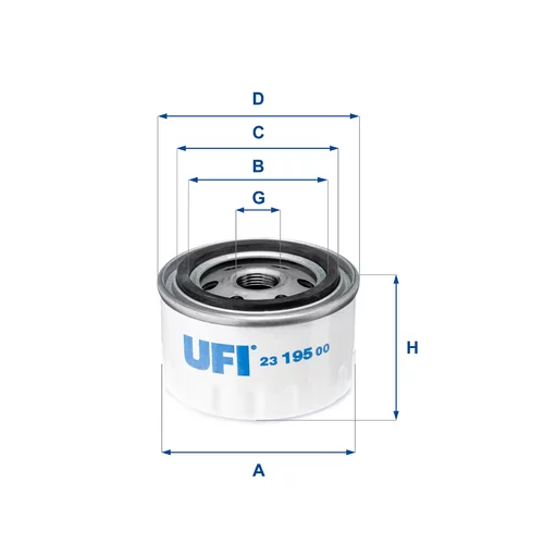 Olejový filter UFI 23.195.00