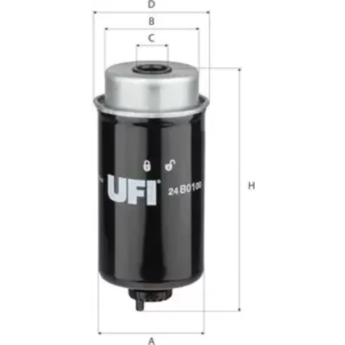 Palivový filter UFI 24.B01.00