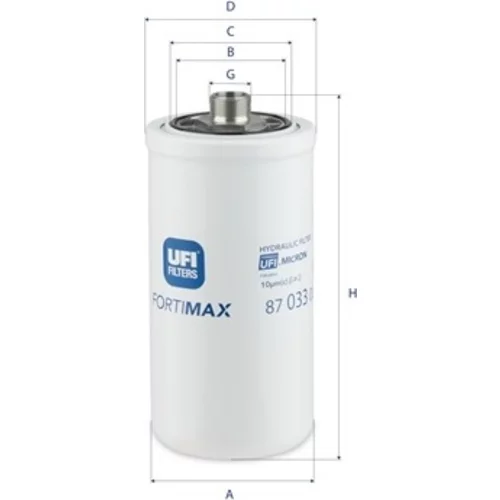 Filter pracovnej hydrauliky UFI 87.033.00