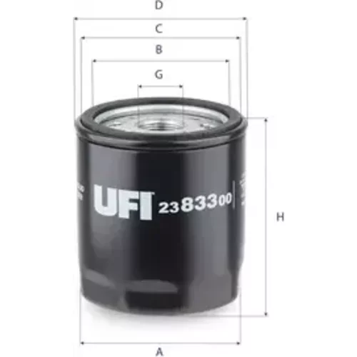 Olejový filter UFI 23.833.00