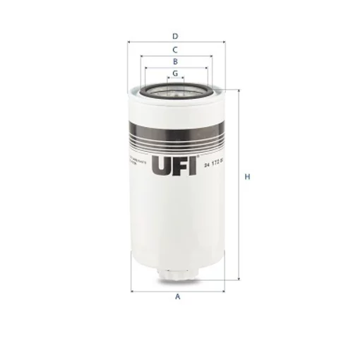 Palivový filter UFI 24.172.00