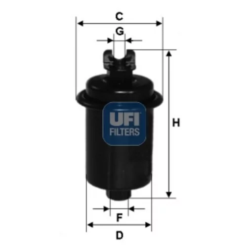 Palivový filter UFI 31.551.00