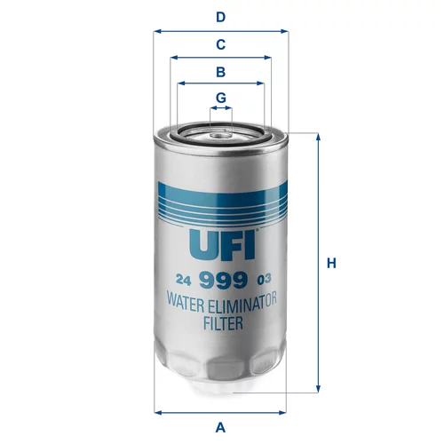 Palivový filter UFI 24.999.03