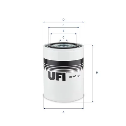 Olejový filter UFI 80.001.00