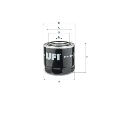 Filter pracovnej hydrauliky UFI 86.012.00