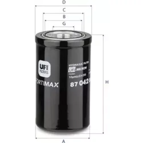 Filter pracovnej hydrauliky UFI 87.042.00