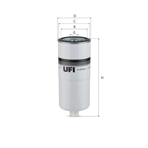 Palivový filter UFI 24.A30.00