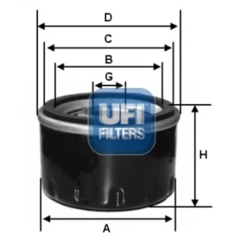 Olejový filter UFI 23.128.00