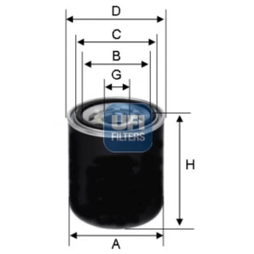 Filter pracovnej hydrauliky UFI 80.133.00