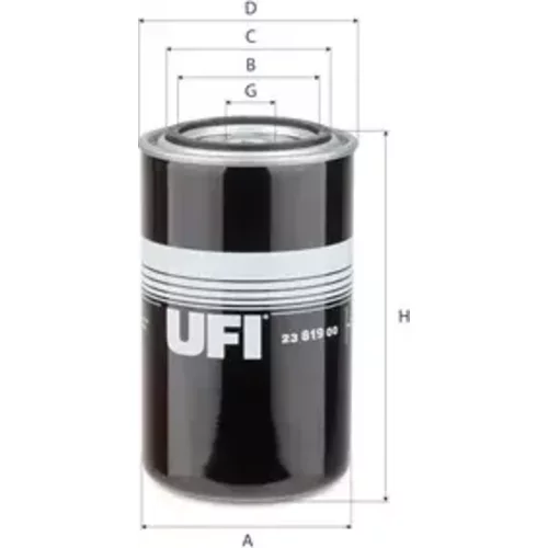 Olejový filter UFI 23.819.00