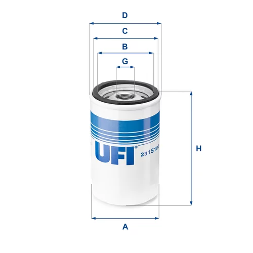 Olejový filter UFI 23.151.00