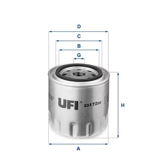 Olejový filter UFI 23.172.00