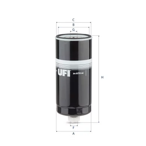 Palivový filter UFI 24.A70.00
