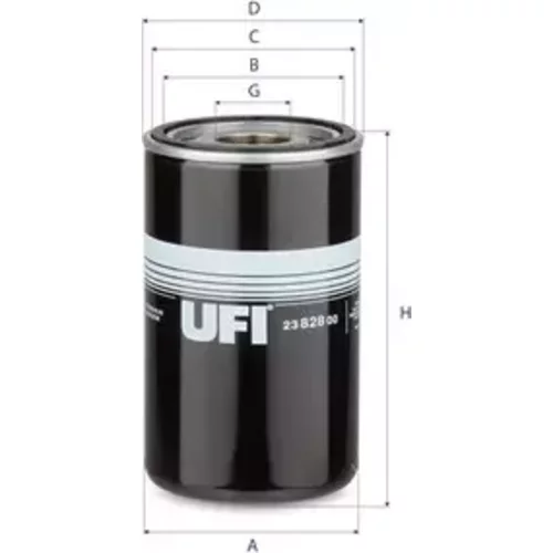 Olejový filter UFI 23.828.00
