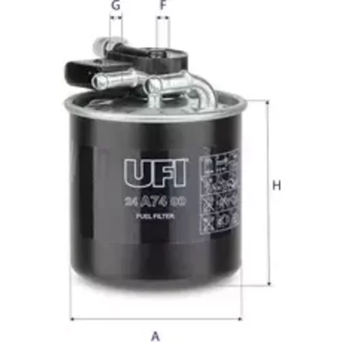 Palivový filter UFI 24.A74.00