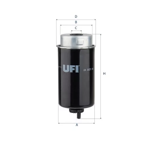 Palivový filter UFI 24.A31.00