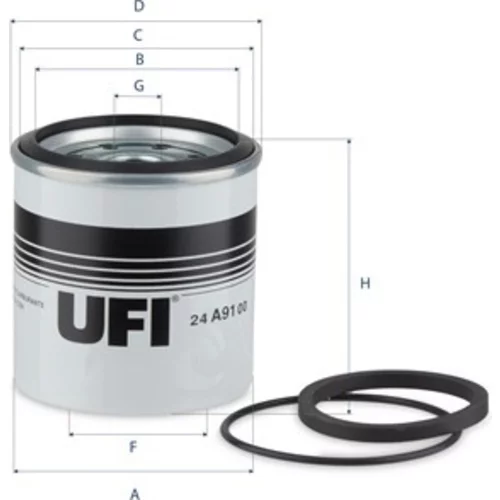 Palivový filter UFI 24.A91.00